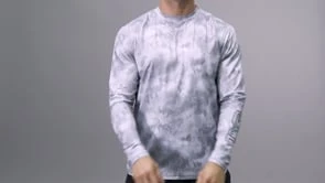 TYR SunDefense™ Men's Vented Long Sleeve Crew Shirt - Turbulent 13 TYR SunDefense™ Men's Vented Long Sleeve Crew Shirt - Turbulent - Image 11