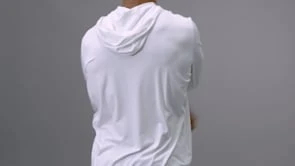 TYR SunDefense™ Men's Vented Hooded Shirt - Solid 13 TYR SunDefense™ Men's Vented Hooded Shirt - Solid - Image 11