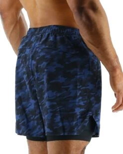 TYR Hydrosphere™ Men's Lined 6" Momentum Shorts - Midnight Camo -TYL Clothing Shop MASLMC3A 401 alt05