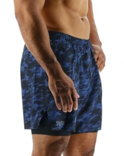 TYR Hydrosphere™ Men's Lined 6" Momentum Shorts - Midnight Camo -TYL Clothing Shop MASLMC3A 401 alt06
