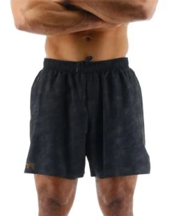 TYR Hydrosphere™ Men's Unlined 6" Momentum Shorts - Blackout Camo -TYL Clothing Shop MASUBC3A 001 alt05