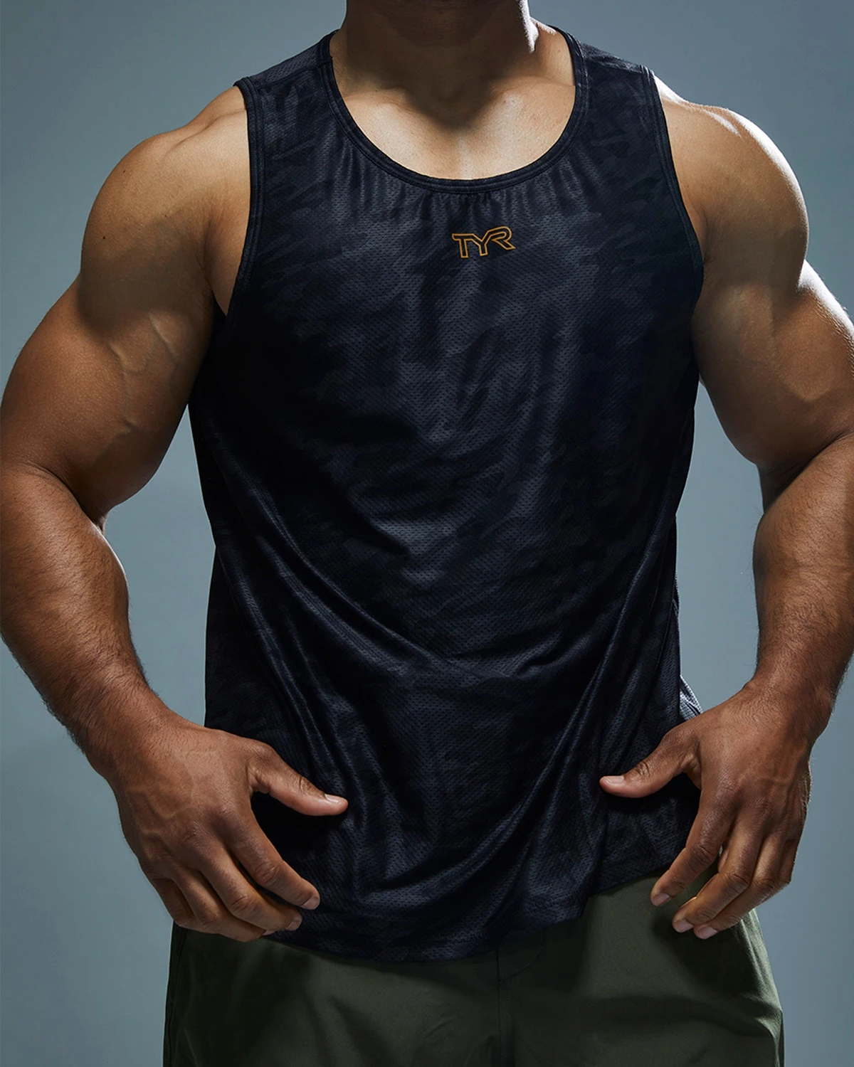 TYR Airtec™ Men's Tank - Blackout Camo 10 TYR Airtec™ Men's Tank - Blackout Camo - Image 8