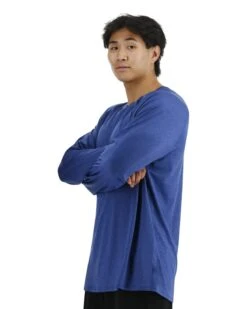 TYR ClimaDry™ Men's Raglan Long Sleeve Tech Tee - Solid / Heather -TYL Clothing Shop MPTLRS3A 981 alt03