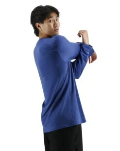 TYR ClimaDry™ Men's Raglan Long Sleeve Tech Tee - Solid / Heather -TYL Clothing Shop MPTLRS3A 981 alt05