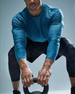 TYR Airtec™ Men's Long Sleeve Tee - Solid -TYL Clothing Shop MPTLSO3A 928 alt08