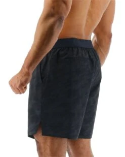 TYR Hydrosphere™ Men's Unlined 9" Unbroken Shorts - Blackout Camo -TYL Clothing Shop MUSNUB3A 001 alt05