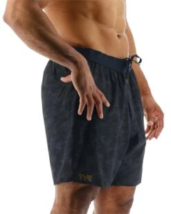 TYR Hydrosphere™ Men's Unlined 9" Unbroken Shorts - Blackout Camo -TYL Clothing Shop MUSNUB3A 001 alt06