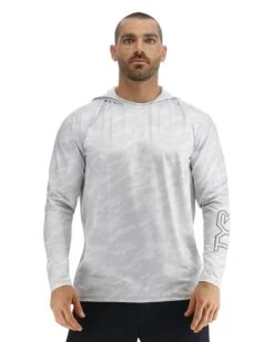 TYR SunDefense™ Men's Vented Hooded Shirt - Camohex