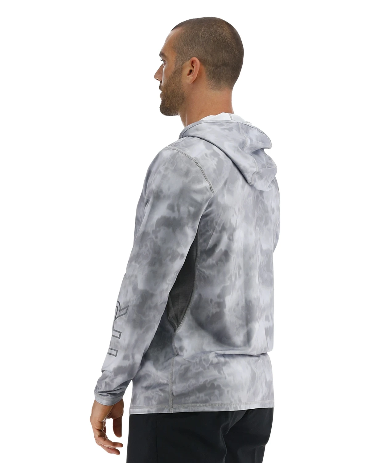 TYR SunDefense™ Men's Vented Hooded Shirt - Turbulent 5 TYR SunDefense™ Men's Vented Hooded Shirt - Turbulent - Image 3