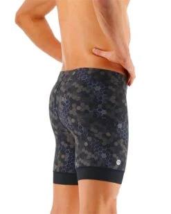 TYR Durafast Elite® Men's Workout Jammer Swimsuit - Carbon Hex -TYL Clothing Shop SFCHX7A 100 alt05