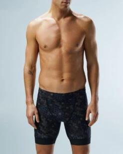 TYR Durafast Elite® Men's Workout Jammer Swimsuit - Carbon Hex -TYL Clothing Shop SFCHX7A 100 alt07