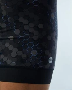 TYR Durafast Elite® Men's Workout Jammer Swimsuit - Carbon Hex -TYL Clothing Shop SFCHX7A 100 alt09