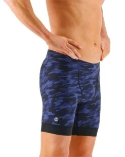TYR Durafast Elite® Men's Workout Jammer Swimsuit - Midnight Camo -TYL Clothing Shop SFCM7A 401 alt06