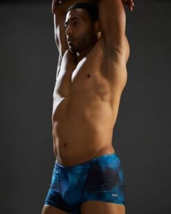 TYR Durafast Elite® Men's Square Leg Swimsuit - Cosmic Night 20 TYR Durafast Elite® Men's Square Leg Swimsuit - Cosmic Night -TYL Clothing Shop SQCMN7A 978 alt07