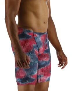 TYR Durafast Elite® Men's Jammer Swimsuit - Starhex -TYL Clothing Shop SSHX7A 611 alt06
