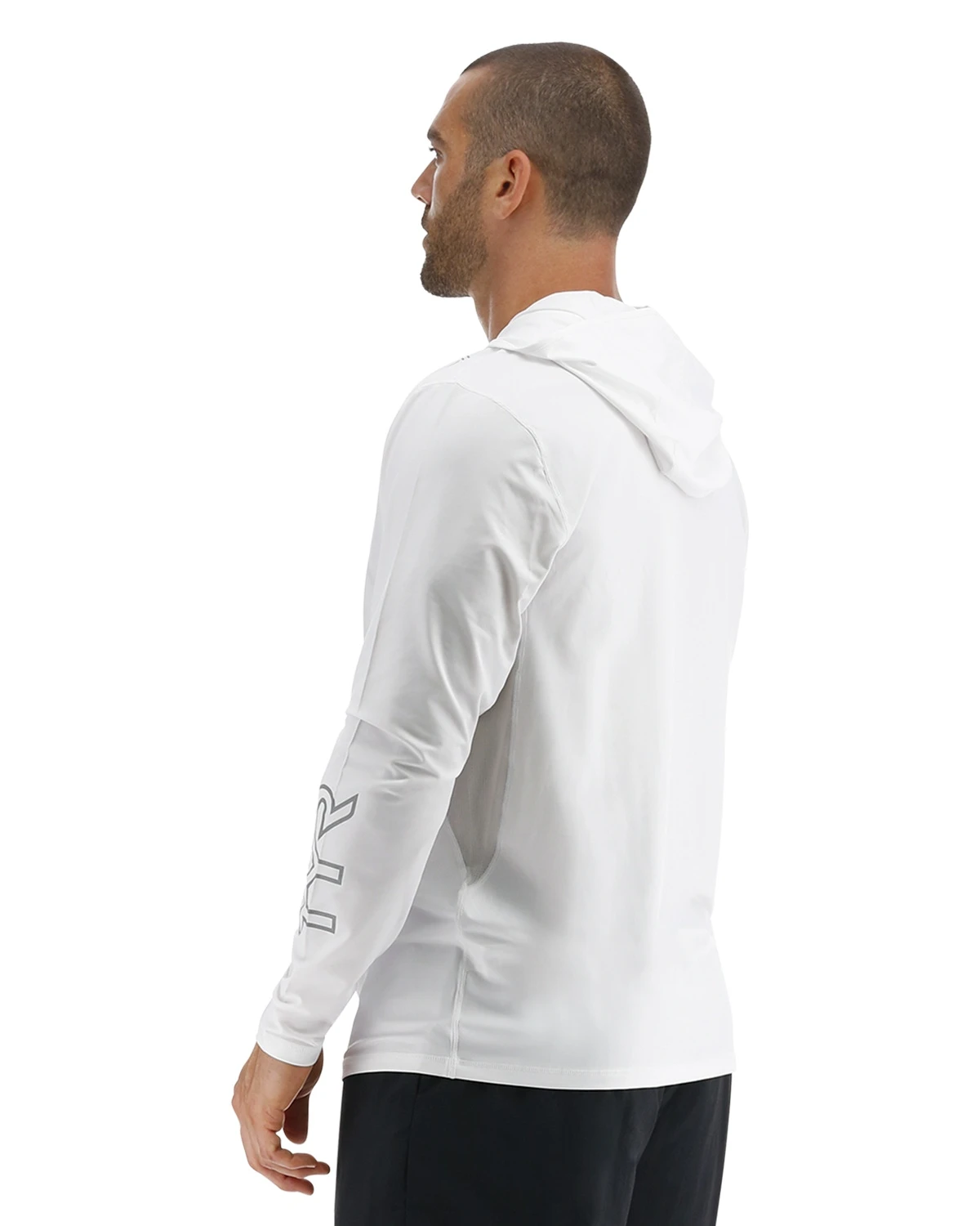 TYR SunDefense™ Men's Vented Hooded Shirt - Solid 5 TYR SunDefense™ Men's Vented Hooded Shirt - Solid - Image 3