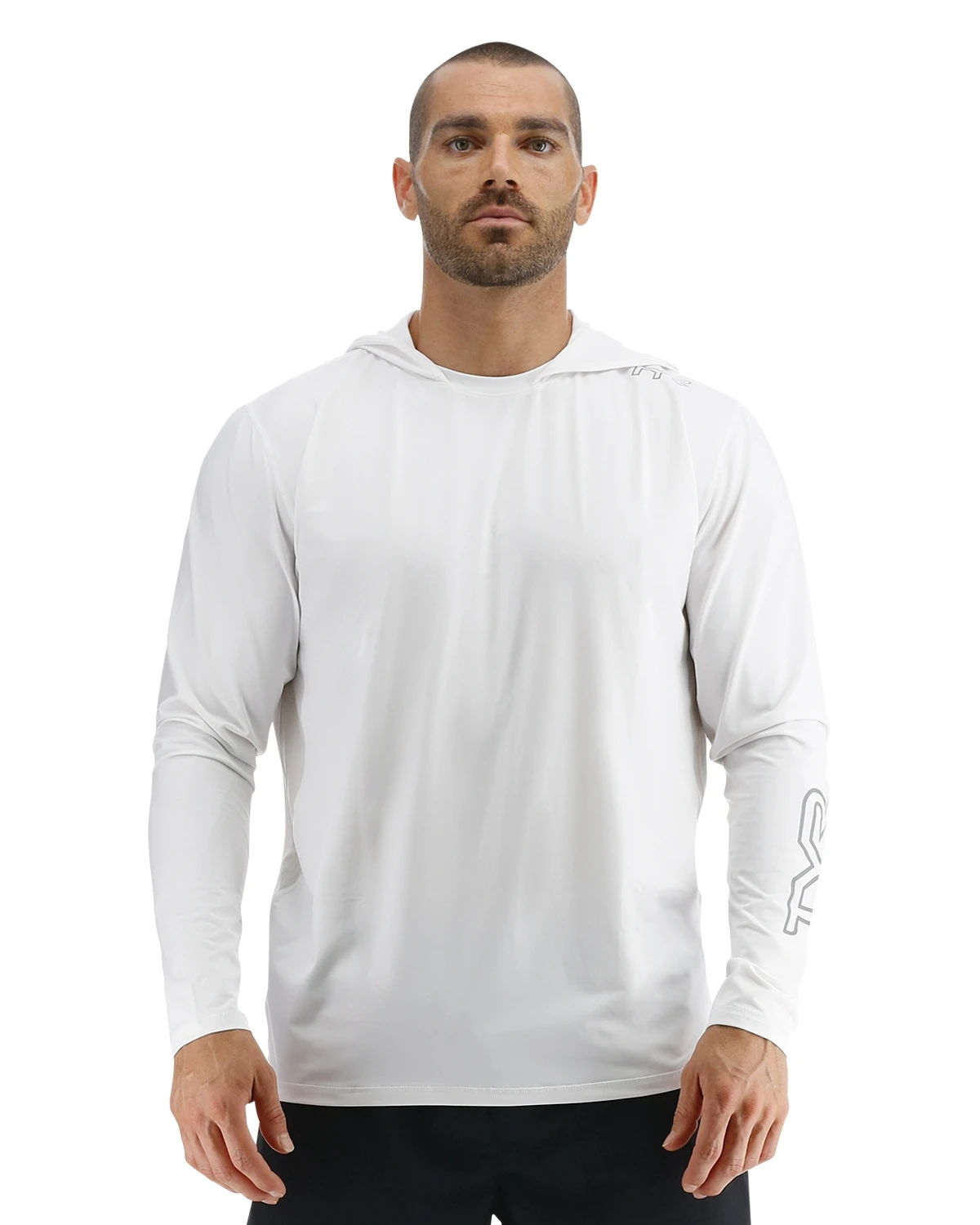 TYR SunDefense™ Men's Vented Hooded Shirt - Solid 3 TYR SunDefense™ Men's Vented Hooded Shirt - Solid
