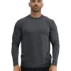 TYR SunDefense™ Men's Vented Long Sleeve Crew Shirt - Solid