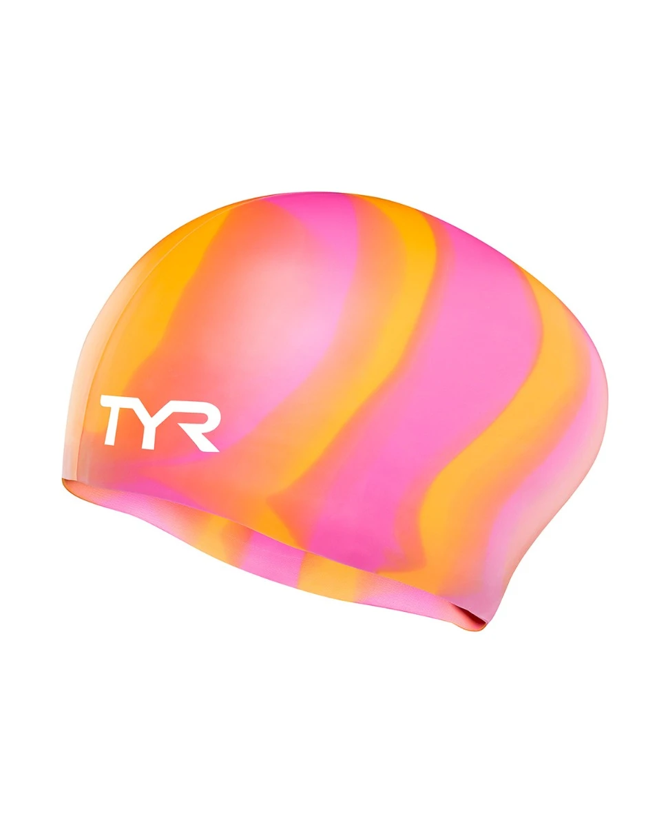 TYR Adult Silicone Long Hair Wrinkle-Free Swim Cap 3 TYR Adult Silicone Long Hair Wrinkle-Free Swim Cap - Image 2