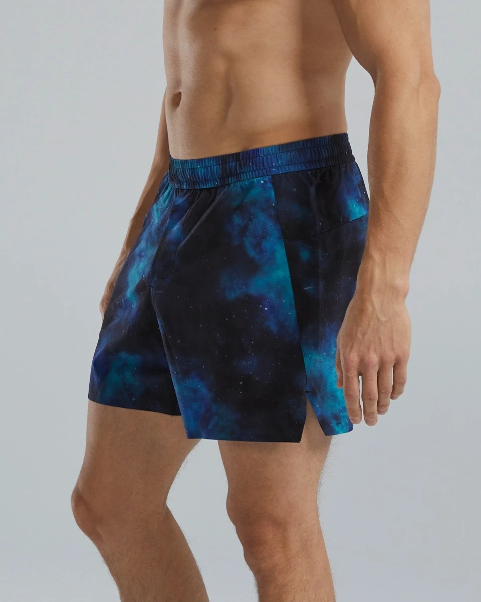 TYR Hydrosphere™ Men's Unlined 6" Momentum Shorts - Cosmic Night 6 TYR Hydrosphere™ Men's Unlined 6" Momentum Shorts - Cosmic Night - Image 4