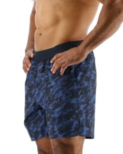 TYR Hydrosphere™ Men's Unlined 7" Unbroken Shorts - Midnight Camo -TYL Clothing Shop musumc3a 401 alt03 5