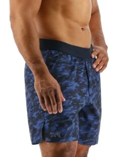 TYR Hydrosphere™ Men's Unlined 7" Unbroken Shorts - Midnight Camo -TYL Clothing Shop musumc3a 401 alt06 5