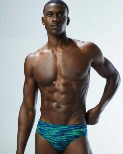 TYR Durafast Elite® Men's Brief Swimsuit - Fizzy -TYL Clothing Shop rfiz7a 487 alt07