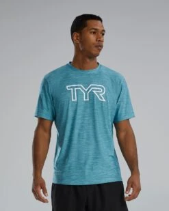 TYR Airtec™ Men's Big Logo Tee - Solid / Heather