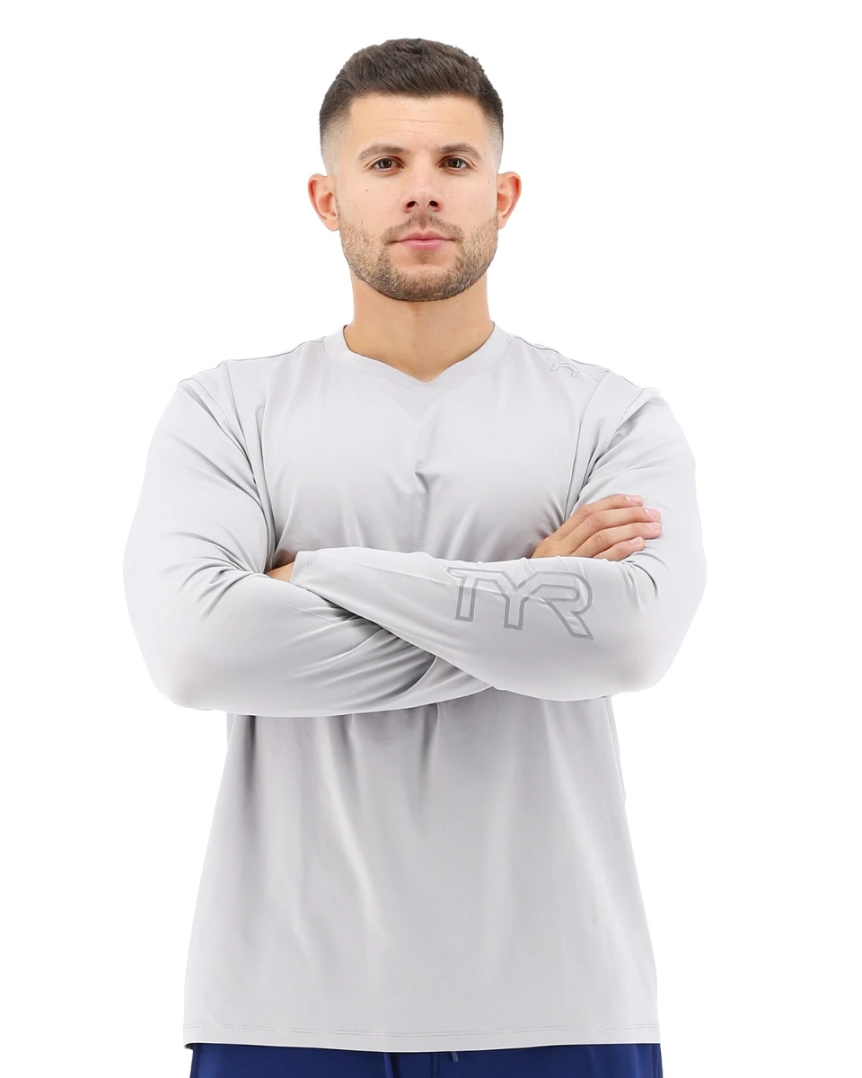 TYR Men's SunDefense Long Sleeve Shirt 3 TYR Men's SunDefense Long Sleeve Shirt