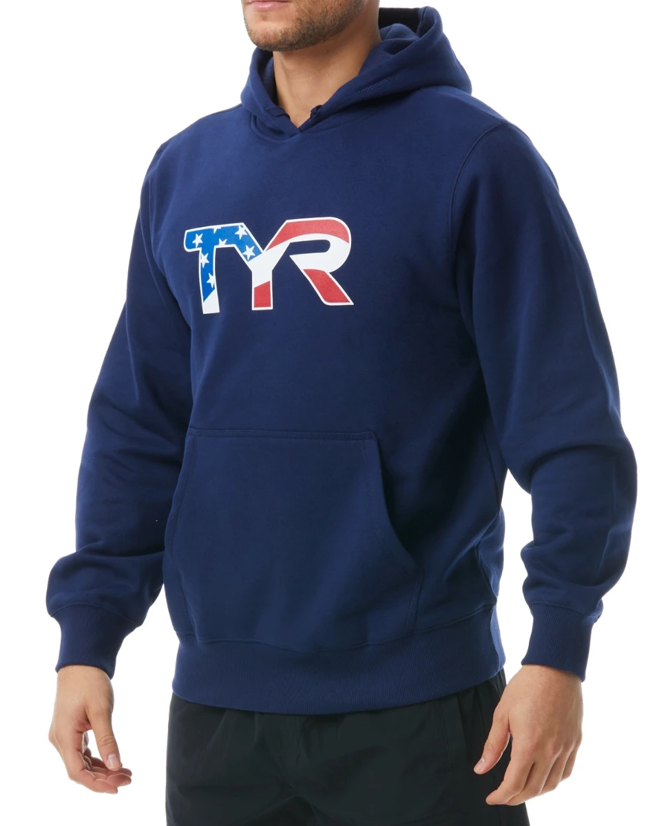 TYR Unisex Pullover Hoodie - USA 3 TYR Unisex Pullover Hoodie - USA