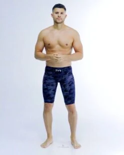 TYR Men’s Venzo™ High-Waist Jammer Swimsuit - Camo Fire -TYL Clothing Shop vzcfhw6a 937 vid01 thumbnail