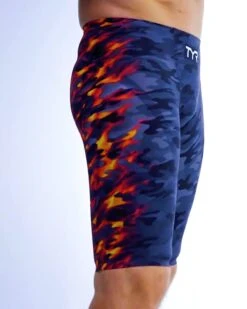TYR Men’s Venzo™ High-Waist Jammer Swimsuit - Camo Fire -TYL Clothing Shop vzcfhw6a 937 vid02 thumbnail