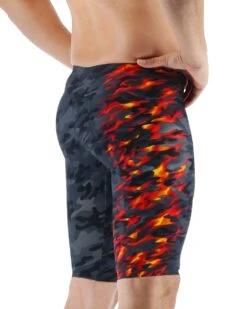 TYR Men’s Venzo™ High-Waist Jammer Swimsuit - Camo Fire -TYL Clothing Shop vzcfhw6a 937 alt05