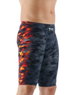 TYR Men’s Venzo™ Jammer Swimsuit - Camo Fire -TYL Clothing Shop vzcflw6a 937 alt06