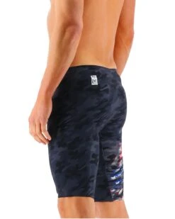 TYR Men's Venzo™ High Jammer - USA Blackout Camo -TYL Clothing Shop vzcuhw6a 921 alt03