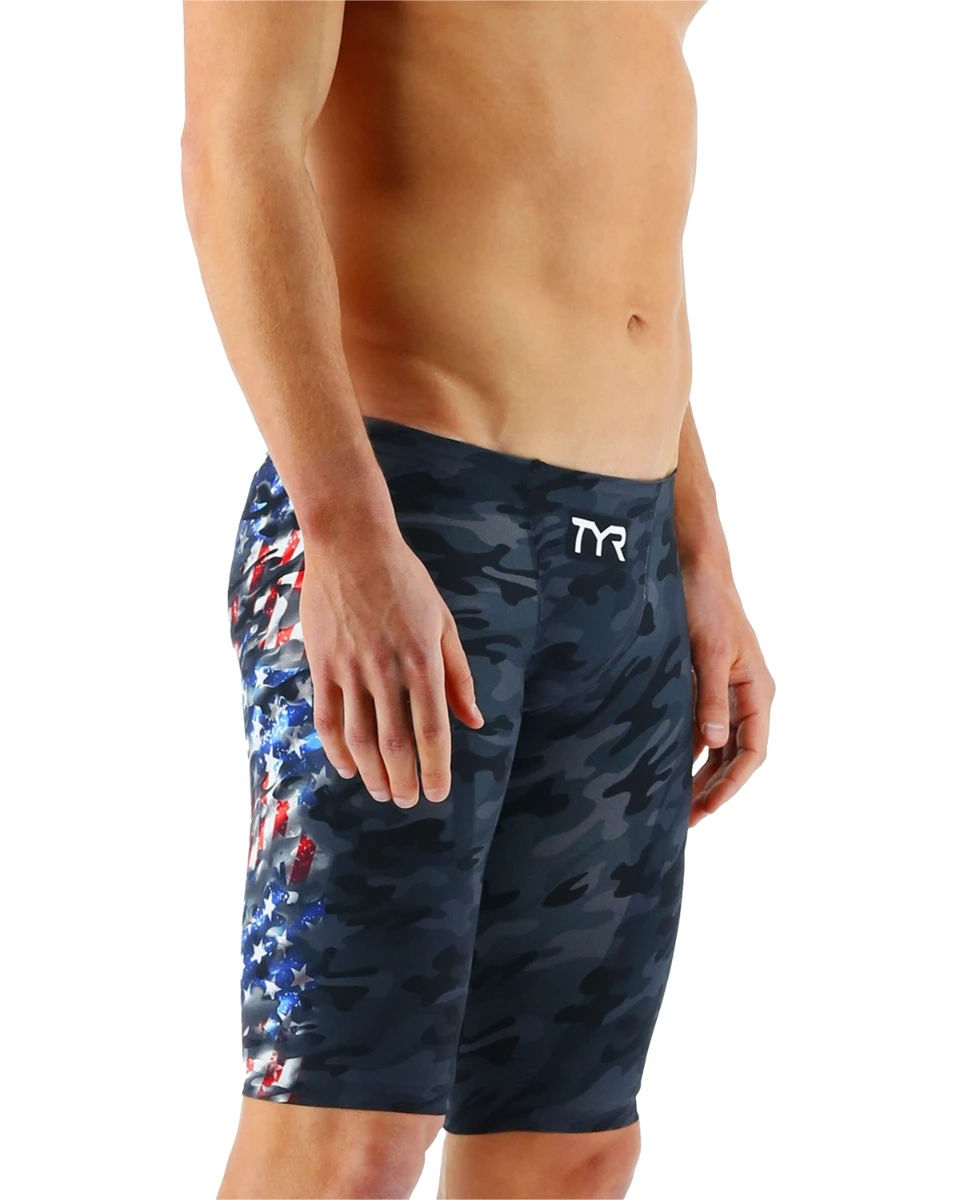 TYR Men's Venzo™ Jammer - USA Blackout Camo 5 TYR Men's Venzo™ Jammer - USA Blackout Camo - Image 3